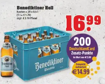 trinkgut Benediktiner Hell 20x0,5L Angebot