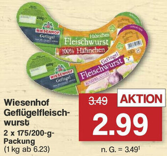 Famila Nord West Wiesenhof Geflügelfleischwurst 2 x 175/200-g-Packung Angebot