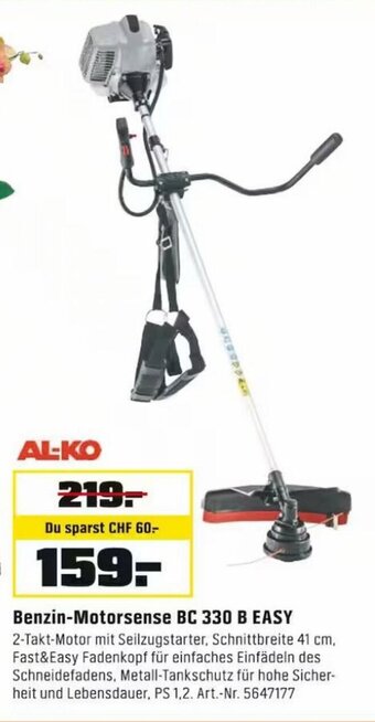 OBI AL-KO Benzin-Motorsense BC 330 B EASY Angebot