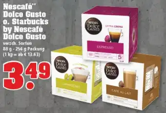 trinkgut Nescafé Dolce Gusto o. Starbucks by Nescafe Dolce Gusto 88-256g Angebot