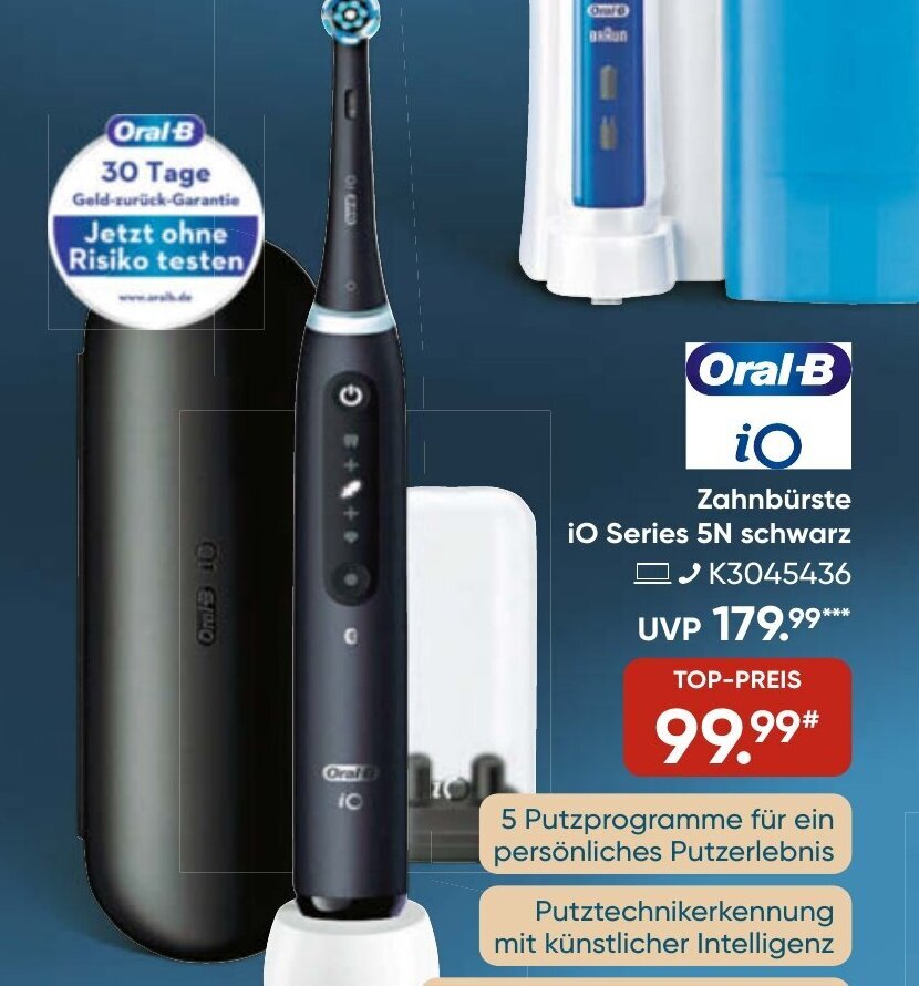 Oral B Zahnbürste iO Series 5N schwarz Angebot bei Galeria