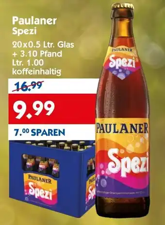 Hol'ab Getränkemarkt Paulaner Spezi 20x0,5L Angebot