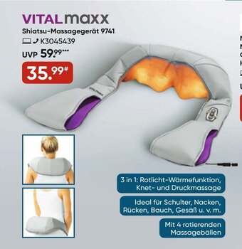 Galeria VITAL maxx Shiatsu-Massagegerät 9741 Angebot