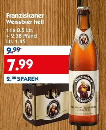 Hol'ab Getränkemarkt Franziskaner Weissbier Hell 11x0,5L Angebot