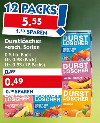 Hol'ab Getränkemarkt Durstlöscher 0,5L Angebot