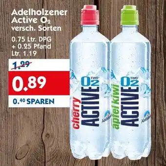 Hol'ab Getränkemarkt Adelholzener Active O2 , 0,75L Angebot