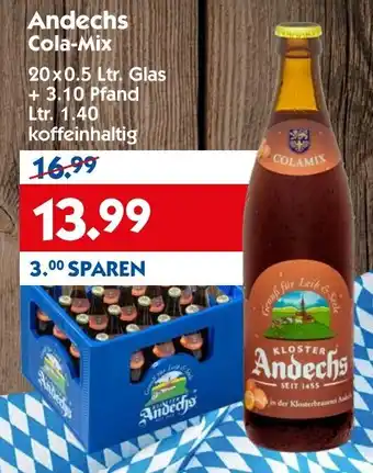 Hol'ab Getränkemarkt Andechs Cola Mix 20x0,5L Angebot