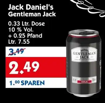 Hol'ab Getränkemarkt Jack Daniel's Gentleman Jack 0,33L Angebot