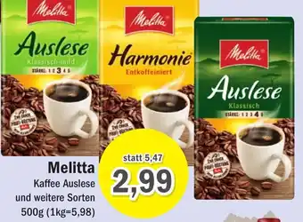 Aktiv Irma Melitta Kaffee Auslese 500g Angebot