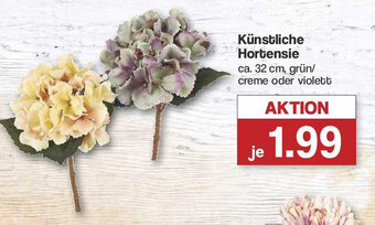 Famila Nord West Künstliche Hortensie ca. 32 cm Angebot