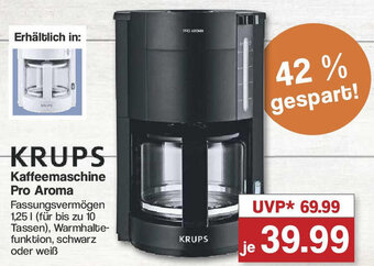 Famila Nord West KRUPS Kaffeemaschine Pro Aroma Angebot