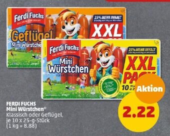 PENNY FERDI FUCHS Mini Würstchen* 10 x 25-g-Stück Angebot