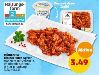 PENNY MÜHLENHOF Frisches Puten-Gyros* 400-g-Packung Angebot