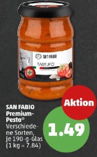 PENNY SAN FABIO Premium-Pesto* 190 g Glas Angebot