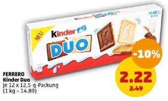 PENNY FERRERO Kinder Duo 12 x 12,5-g-Packung Angebot