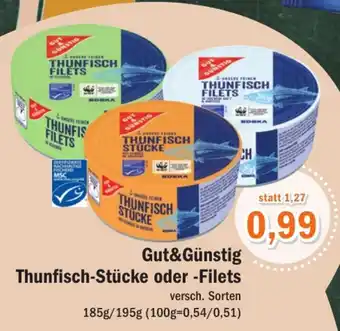 Aktiv Irma Gut & Günstig Thunfisch Stücke oder Filets 185/195g Angebot