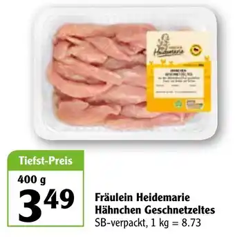 Globus Fräulein Heidemarie Hähnchen Geschnetzeltes 400g Angebot