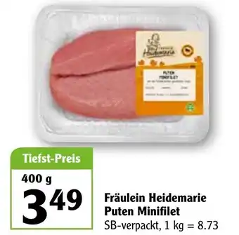 Globus Fräulein Heidemarie Puten Minifilet 400g Angebot