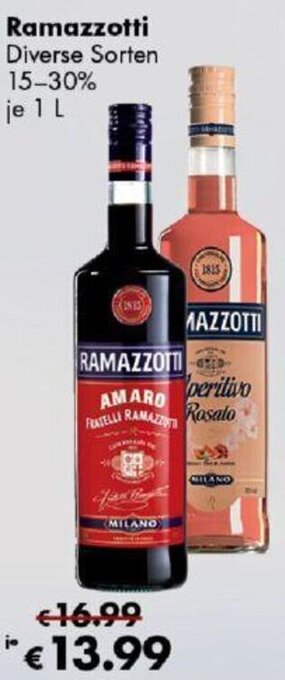 Travel Free Ramazzotti 1 L Angebot