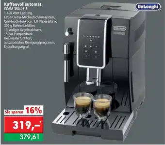 L. STROETMANN GROSSMARKT DeLonghi Kaffeevollautomat ECAM 350.15.B Angebot