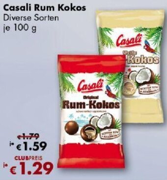 Travel Free Casali Rum Kokos 100 g Angebot