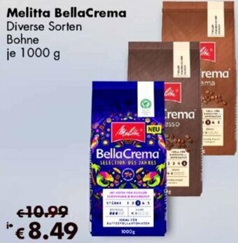 Travel Free Melitta BellaCrema 1000 g Angebot