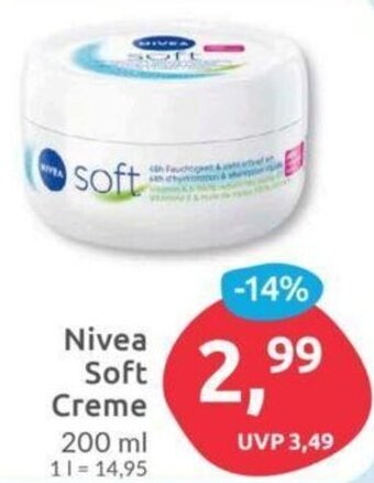 Budni Nivea Soft Creme 200 ml Angebot