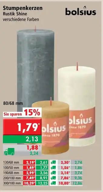 L. STROETMANN GROSSMARKT Bolsius Stumpenkerzen Angebot