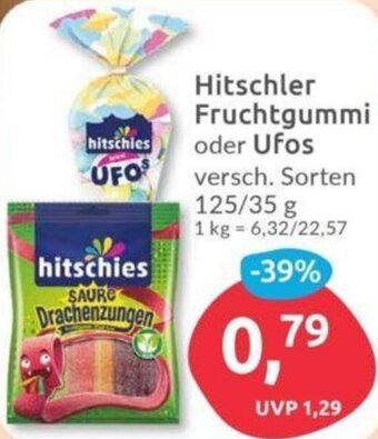 Budni Hitschler Fruchtgummi oder Ufos 125/35 g Angebot