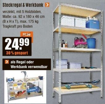 V Baumarkt Steckregal & Werkbank Angebot