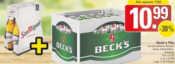 WEZ Beck's Pils Kiste 24x0,33Ltr. Flasche Angebot