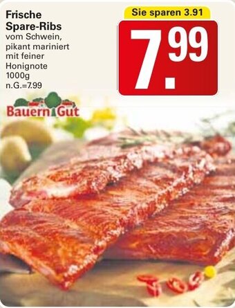 WEZ Bauern Gut Frische Spare-Ribs 1000g Angebot