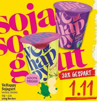 NP Discount Vehappy Sojagurt 500g Becher Angebot