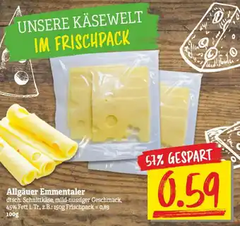 NP Discount Allgäuer Emmentaler 100g Angebot