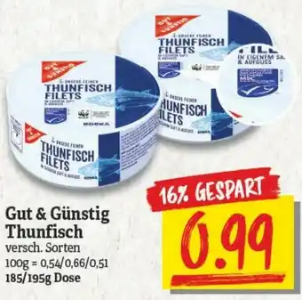 NP Discount Gut & Günstig Thunfisch 185/195g Angebot