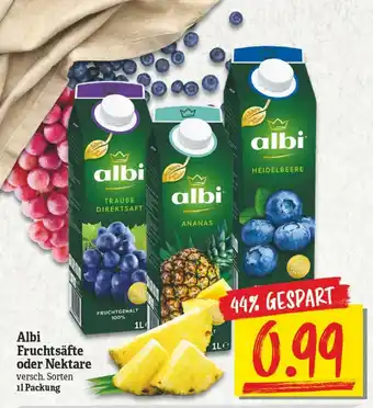 NP Discount Albi Fruchtsäfte oder Nektare 1L Angebot