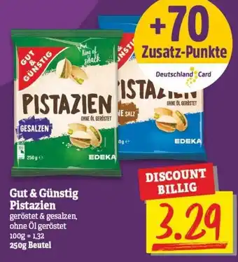 NP Discount Gut & Günstig Pistazien 250g Beutel Angebot