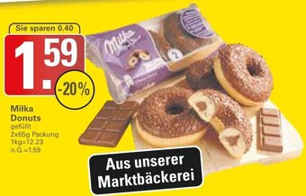 WEZ Milka Donuts 2x65g Packung Angebot