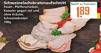 Klaas und Kock Schweinelachsbratenaufschnitt 100g Angebot