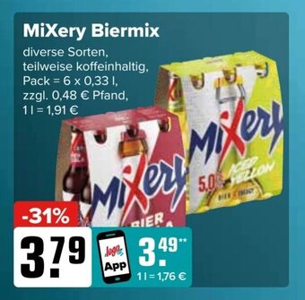 Logo Getränkemarkt MiXery Biermix6*330ml Angebot