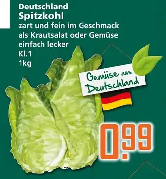 Klaas und Kock Deutschland Spitzkohl 1kg Angebot