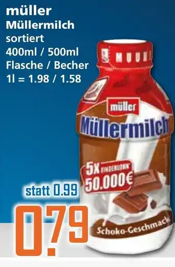 Klaas und Kock Müller Müllermilch 400/500ml Angebot