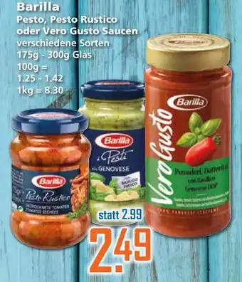 Klaas und Kock Barilla Pesto, Pesto Rustico oder Vero Gusto Saucen 175-300g Angebot