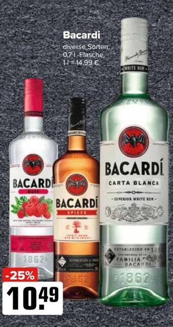 Logo Getränkemarkt Bacardi diverse Sorten, 0,7l Angebot