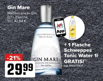 Logo Getränkemarkt Gin Mare Mediterranean Gin, 700ml Angebot