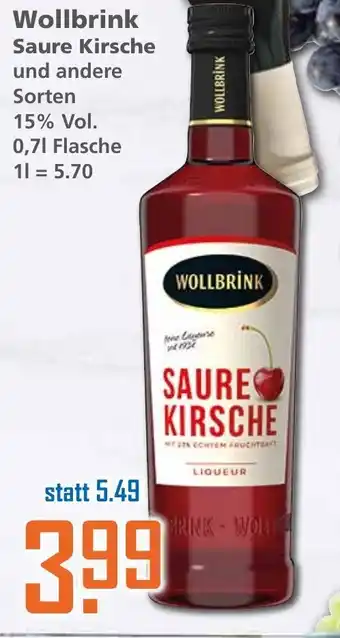 Klaas und Kock Wollbrink Saure Kirsche 0,7L Angebot