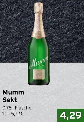 CAP Markt Mumm Sekt 0,75 L Flasche Angebot