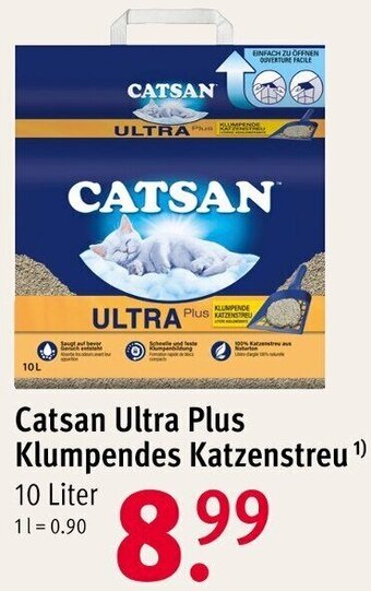 Rossmann Catsan Ultra Plus Klumpendes Katzenstreu 10 Liter Angebot