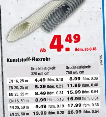 Hagebau Kunststoff Flexrohr Angebot