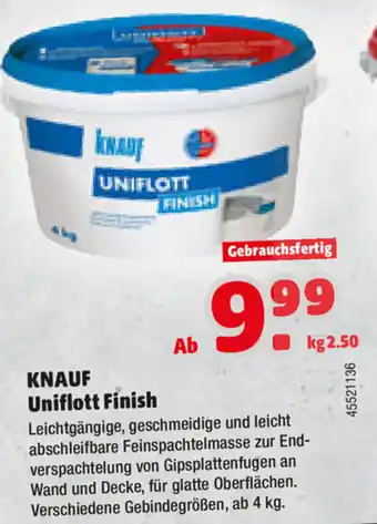 Hagebau Knauf Uniflott Finish Angebot